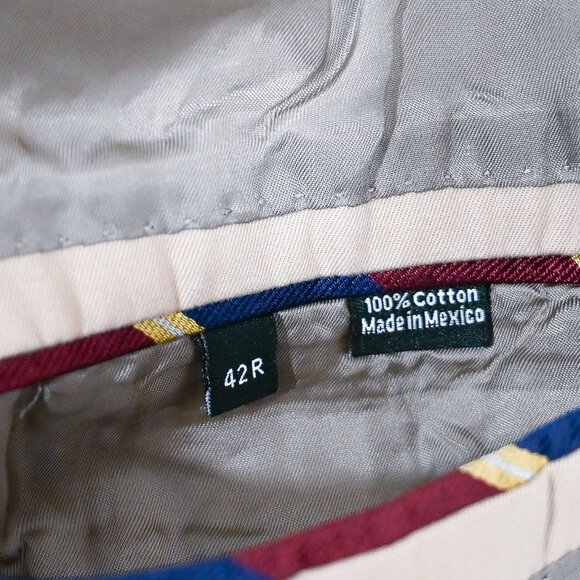 J. Crew Size 42R Classic Neutral Cotton Blazer - Picture 7 of 8